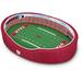 Red Utah Utes Small Stadium Oval Pet Bed