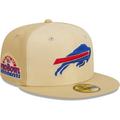 Men's New Era Khaki Buffalo Bills Raffia Front 59FIFTY Fitted Hat