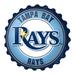 Tampa Bay Rays 19'' x Bottle Cap Wall Sign