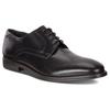 Schnürschuh ECCO "MELBOURNE", Herren, Gr. 38, schwarz, Leder, elegant, Schuhe, mit seitlichen Nähten, Freizeitschuh, Halbschuh, Schnürschuh