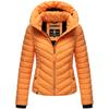 Steppjacke MARIKOO "Kagomee", Damen, Gr. M (38), orange (apricot sorbet), 100% Polyester, Jacken, mit großer Kapuze