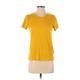 J.Crew Factory Store Short Sleeve T-Shirt: Yellow Tops - Women's Size X-Small