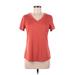 Reel Legends Active T-Shirt: Orange Activewear - Women's Size Medium