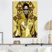 Dakota Fields Retro Haute Couture African American Lady V 3 Pieces Metal in Brown/Yellow | 48 H x 32 W x 1 D in | Wayfair