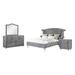 Rosdorf Park Bedias 4 Piece Bedroom Set in Gray Upholstered in Brown | 66.75 H x 104.4 W x 88.1 D in | Wayfair 927D4E72FA7B45268362C231FDEAE360