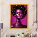 Dakota Fields Cleta Vintage High Fashion African American Model V On Canvas Print Metal in Brown/Pink | 32 H x 24 W x 1 D in | Wayfair