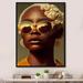 Everly Quinn Contemporary Portrait Of Young African American Wo Contemporary Portrait Of Young African American Woman On Canvas Print Plastic | Wayfair