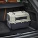 Tucker Murphy Pet™ 27" Pet Travel Carrier, 2 Doors Portable Dog Travel Kennel Handbag Cage Transport Box w/ Handle in White | Wayfair