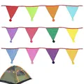 Fanions en coton Double face banderoles guirlandes Triangle pour fête anniversaire Festival