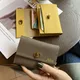 Free Custom Women Wallet New High End Genuine Leather Bifold Business Card Holder Lipstick Organizer