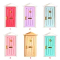 1:12 Dolls House Miniature Wooden Door Window Mailbox Dollhouse DIY Accessories