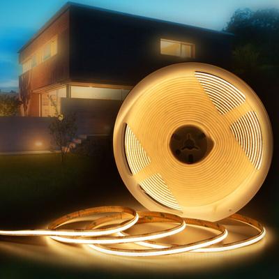 HEXIM COB LED Strip selbstklebend 1-15 Meter LED Streifen IP20/65 3000K-6000K CCT RGB: W - Warmweiß