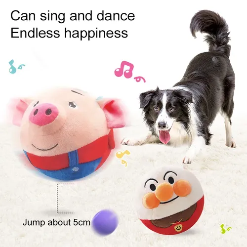 Plüsch puppen bälle sprechen für interaktives Spielzeug zubehör springende Haustiere Zeitvertreib