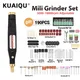KUAIQU Mini Bohrmaschine Grinder Set 5000 ~ 18000rpm Variable Speed Dreh Werkzeug Bohren Gravur