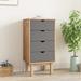 vidaXL Cabinet Dresser Drawer Chest Cabinet with Drawers OTTA Solid Wood Pine