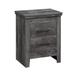 Crescent Rustic Grey Oak 2-drawer Nightstand