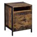 Garrett Rustic Oak and Black 2-drawer Nightstand