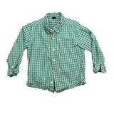 Pre-owned Gap Boys Blue | Checkered Button Down Long Sleeve size: 4T