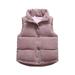 Toddler Boys Girls Vest Fuzzy Sleeveless Coat Outerwear Pockets Pink 110