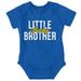 Little Baby Brother Cute Announcement Bodysuit Jumper Boys Infant Baby Brisco Brands 12M