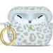Leopard Airpods Pro 2nd/1st Generation Case YOMPLOW Soft Silicone Case Cover Flexible for iPod Pro Case Floral Print Cover for Women Girls with Keychain - Green Leopard/Cheetah