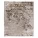 Vittorio 8 x 10 Handwoven Shag Area Rug, Polyester Cotton, Solid Taupe - 8 x 10