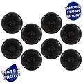 Acoustic Audio MRN65B Waterproof Flush Mount Marine 6.5 Speakers Passive 4 Pair Pack Black