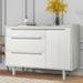 3-Drawer Dresser with Solid Wood Legs and Contemporary Design