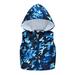 YDOJG Toddler Boys Outfits Set Kids Camouflage Sleeveless Warm Windproof Coat Baby Hooded Girls Outfits Set For 7-8 Years