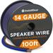 InstallGear 14 Gauge Speaker Wire 100 ft Copper Clad Aluminum 14 AWG Wire Automotive Wire Speaker Cable Wire for Car Speaker Wire 14 Gauge Car Audio Wiring Kit 14 AWG Speaker Wires Cable Car Stereo