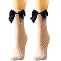 Up to 65% Off Compression Socks for Women Mesh Breathability Big Bow Net Socks Short Fishnet Thin Socks Stockings
