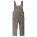 KIDSCOOL SPACE Baby Little Girls Canvas Overalls Toddler Boys Ripped Holes Casual Workwear Coffee 6-9 Months
