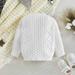 Gubotare Boys Pullover Sweater Cotton Knit Sweater Autumn Solid Long Sleeve Tops Pullover Sweater Clothes White 18-24 Months