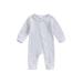 Newborn Baby Girl Ruffle Romper Knit Sweater Onesie Jumpsuit Long Sleeve Zipper Onesie Solid Fall Winter Outfits