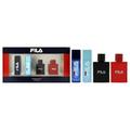 Fragrance Gift Set by Fila for Men - 4 Pc Mini Gift Set 0.25oz Fila EDT Spray 0.25oz Fila Fresh EDT Spray 0.25oz Fila Black EDT Spray 0.25oz Fila Red EDT Spray