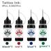 Temporary Tattoo Kit Temporary Tattoo Ink with 33Pcs Tattoo Stencils Bottled Ink Body Art Paint DIY Fake Tattoos for Women Kids Men