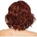Wigs Human Hair Wig Women S Red Dyed Pear Flower Curly Short Curly Hair Wig Cover Suitable for Women S Wigs Glueless Wigs Human Hair Pyrofilament Red