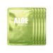 LAPCOS Aloe Sheet Mask Daily Face Mask with Cucumber and Aloe Gel to Calm and Moisturize Skin Korean Beauty Favorite 5-Pack