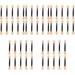 500 pcs Disposable Dual-sides Eyeshadow Sponge Sides Girls Double-end Applicator Black Makeup Applicators Head Women Eye Eyeliner Sticks Tipped Tools Brush Dual Brushes Shadow