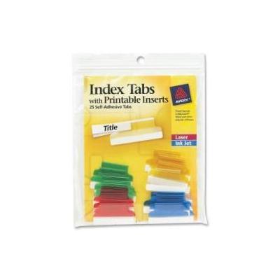 Avery Self-Adhesive Index Tabs With Printable Insert