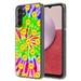 TalkingCase Slim Phone Case Compatible for Samsung A54 5G (2023) Tie Dye Smiley Face Print Lightweight Flexible USA