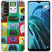 VIBECover Slim Case Compatible for TCL Stylus 5G 2022 TOTAL Guard FLEX Tpu Cover Glass Screen Protector Incl Retro Gaming