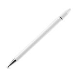 Ballpoint Pen with Stylus Tip 2 in 1 Ink Pen & Fine Point Disc Stylus Pens for All Capacitive Touch Screens White