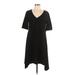 Spense Casual Dress - A-Line: Black Solid Dresses - Women's Size Large