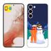 TalkingCase Slim Phone Case Compatible for Samsung Galaxy S23+ Plus 2023 Cool Snowman Print w/ Tempered Glass Screen Protector Lightweight Flexible USA