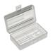 Battery Case Clear Portable Hard Plastic Battery Case Holder Storage Box for 2 x Batteries (No Battery)