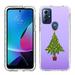 TalkingCase Slim Phone Case Compatible for Motorola Moto G Play 2023/ G Pure/ G Power 2022 Xmas Tree Print w/ Tempered Glass Screen Protector Lightweight Soft Print in USA