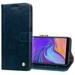 Business Style Oil Wax Texture Horizontal Flip Leather Case for Galaxy A7 with Holder & Card &