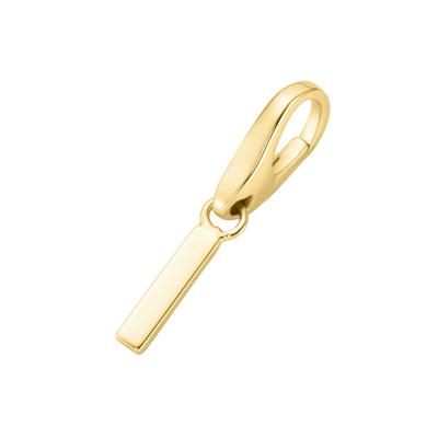 Giorgio Martello Milano - Charm Buchstabe I, Silber 925 Charms & Kettenanhänger 1 ct Gold Damen