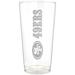 San Francisco 49ers Etched 16oz. Vertical Rally Cry Pint Glass